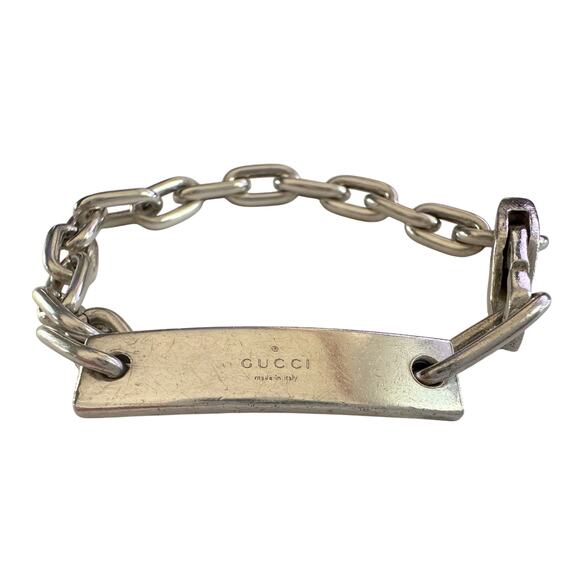 Gucci Sterling Silver ID Bracelet - Picture 4 of 10